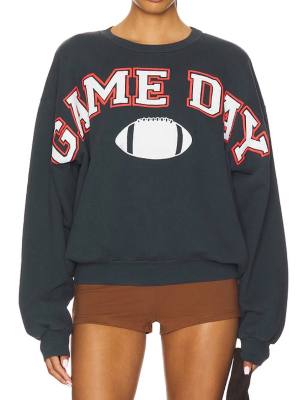 DAYDREAMER Gray Game Day Crewneck